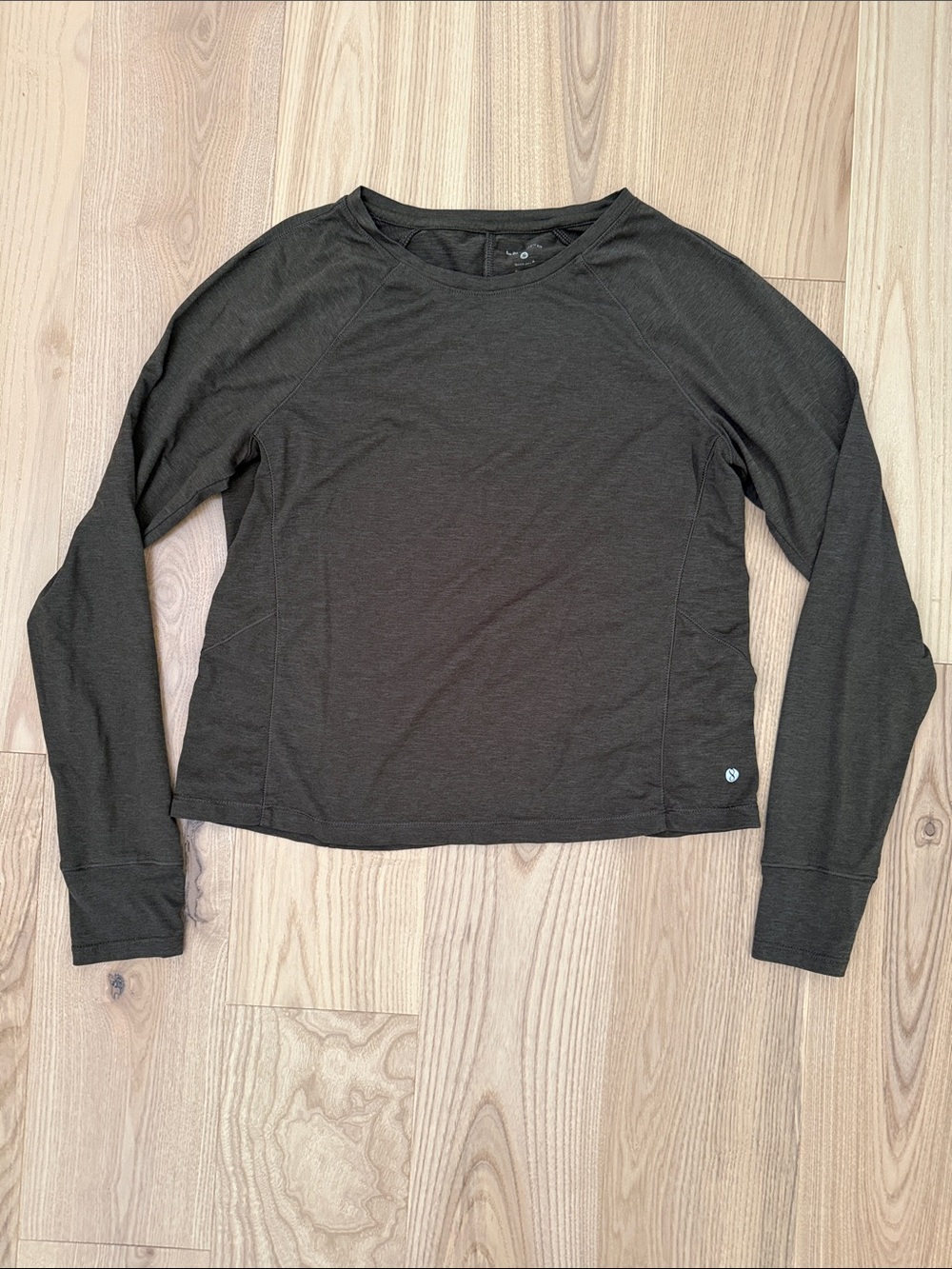 Layer 8 Olive Long-Sleeve Crewneck Top